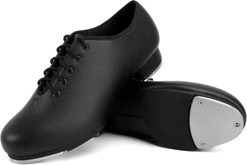 Linodes PU Leather Lace Up Tap Shoe Split Sole Dance Shoes for Women and Men's Dance Shoes - Image 5